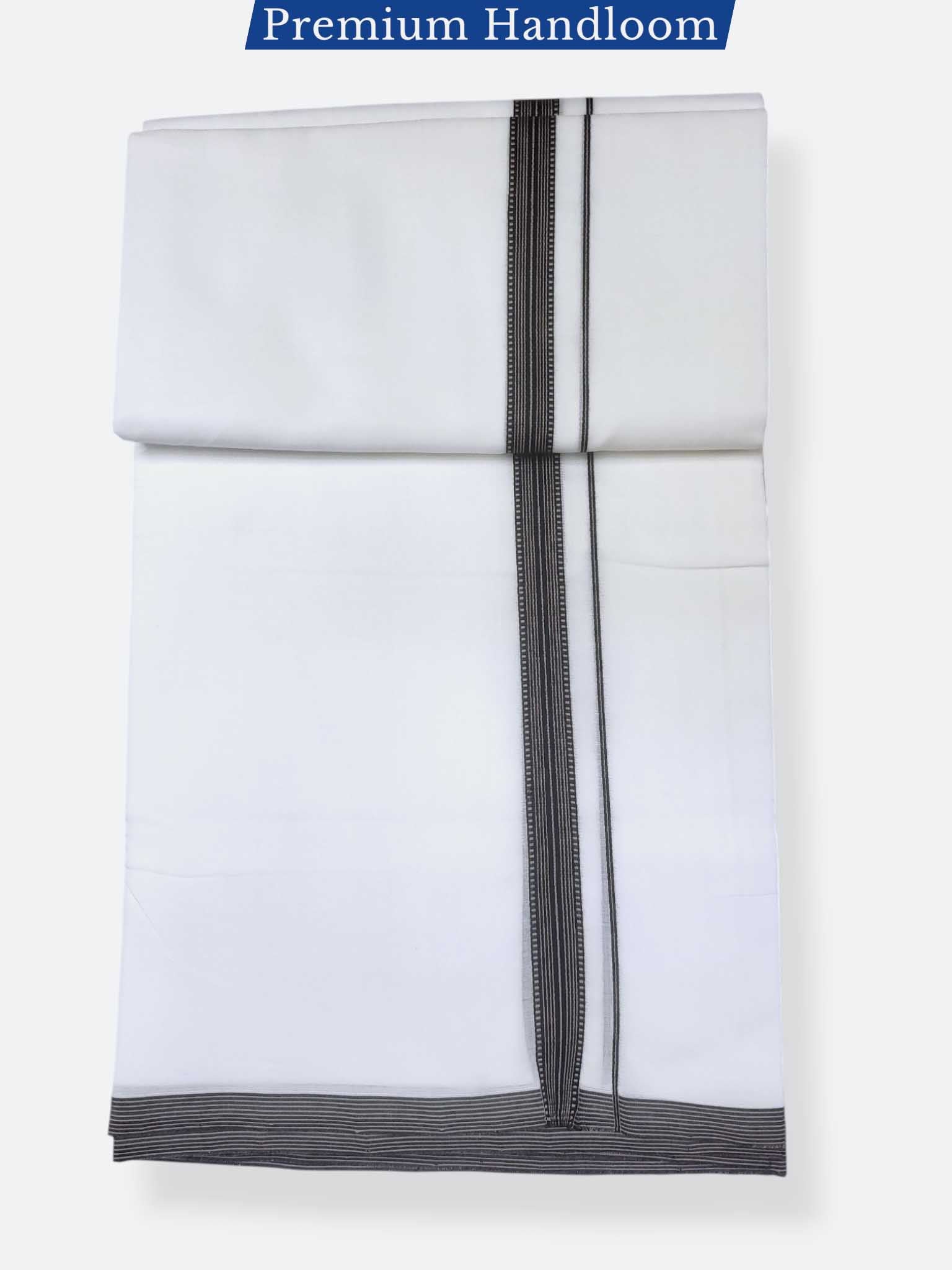 Kerala Premium Balaramapuram Handloom Dhoti/Mundu for Men