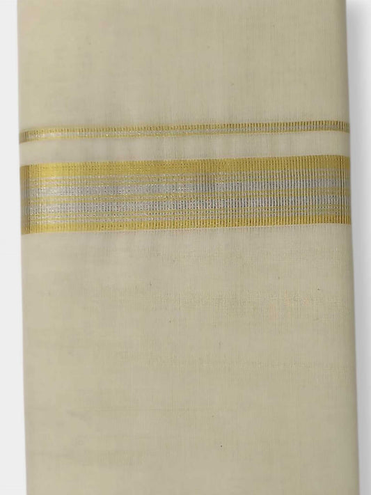 Original Balaramapuram Handloom Kasavu Mundu for Men