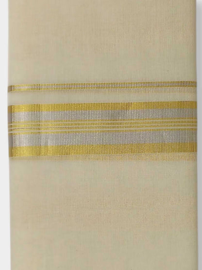 Original Balaramapuram Handloom Kasavu Mundu for Men