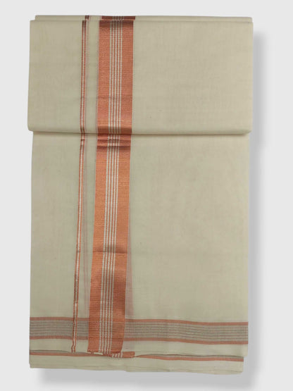 Original Balaramapuram Handloom Kasavu Mundu for Men