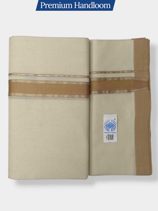 Kerala Premium Balaramapuram Handloom Dhoti/Mundu for Men