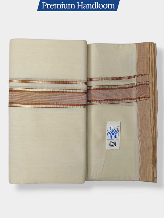 Kerala Premium Balaramapuram Handloom Dhoti/Mundu for Men