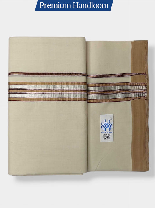 Kerala Premium Balaramapuram Handloom Dhoti/Mundu for Men