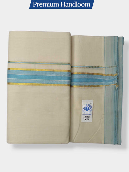 Kerala Premium Balaramapuram Handloom Dhoti/Mundu for Men