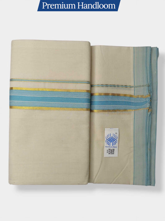 Kerala Premium Balaramapuram Handloom Dhoti/Mundu for Men