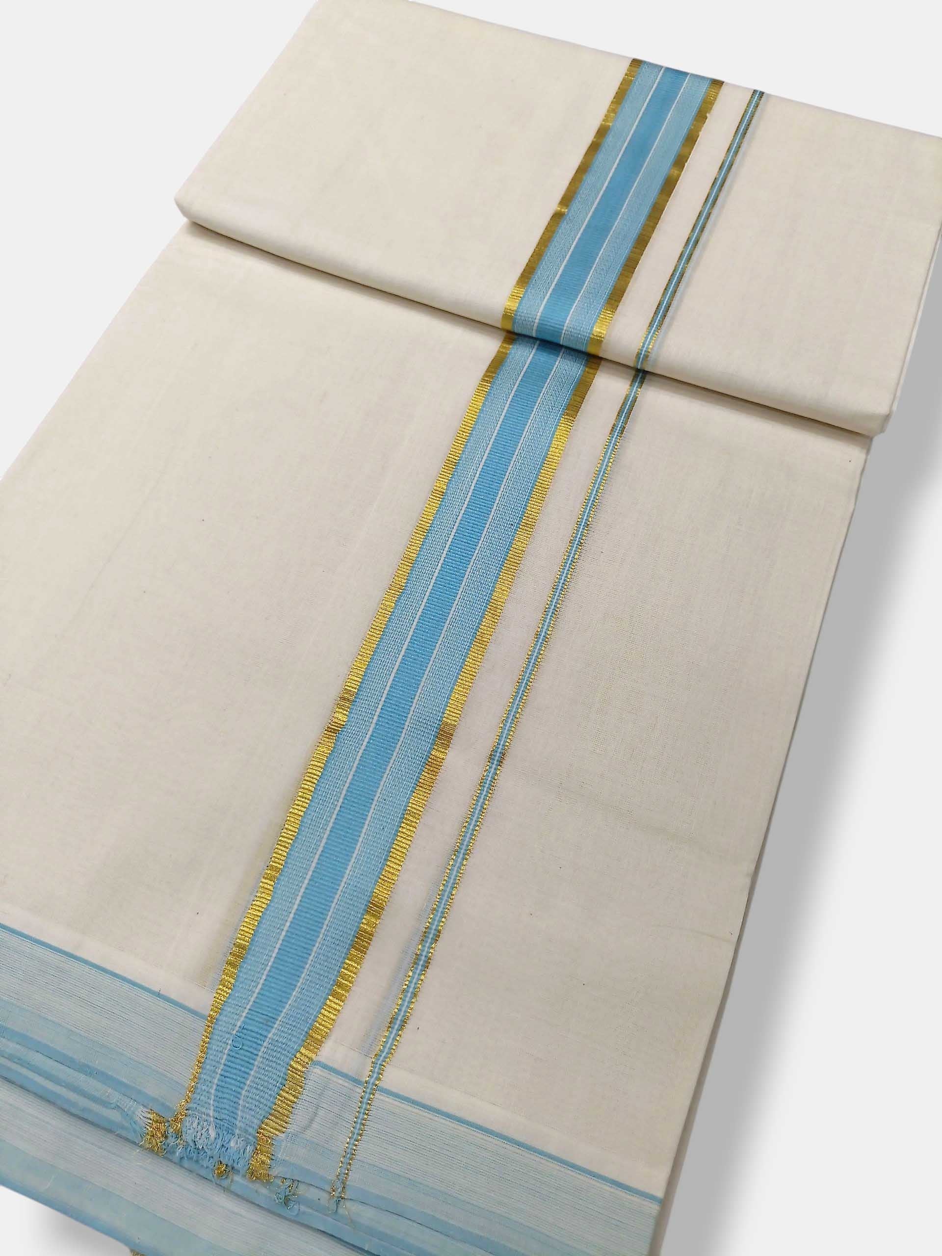 Kerala Premium Balaramapuram Handloom Dhoti/Mundu for Men