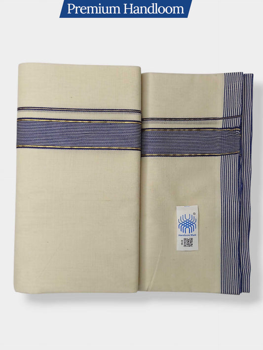 Kerala Premium Balaramapuram Handloom Dhoti/Mundu for Men
