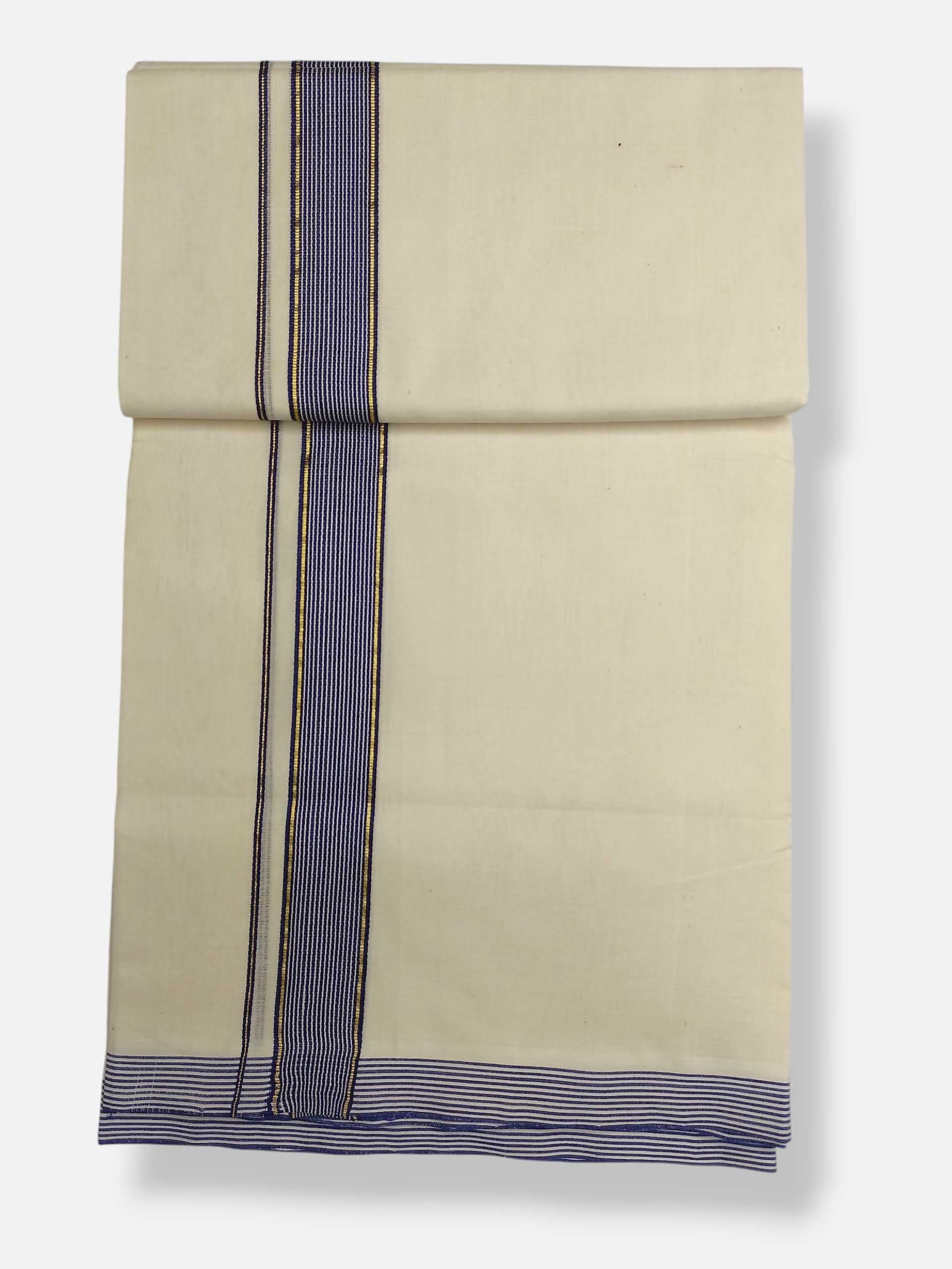 Kerala Premium Balaramapuram Handloom Dhoti/Mundu for Men