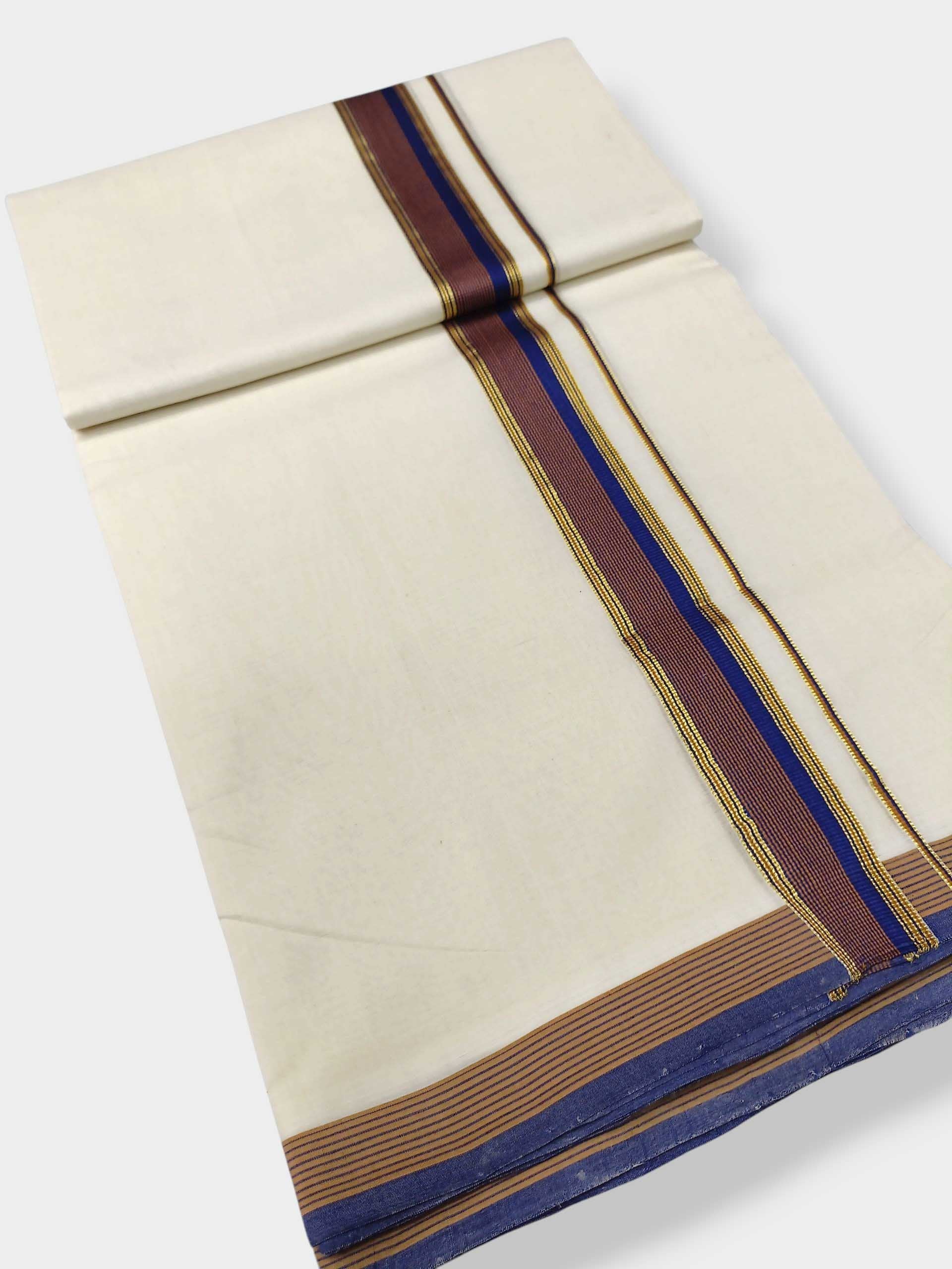 Kerala Premium Balaramapuram Handloom Dhoti/Mundu for Men