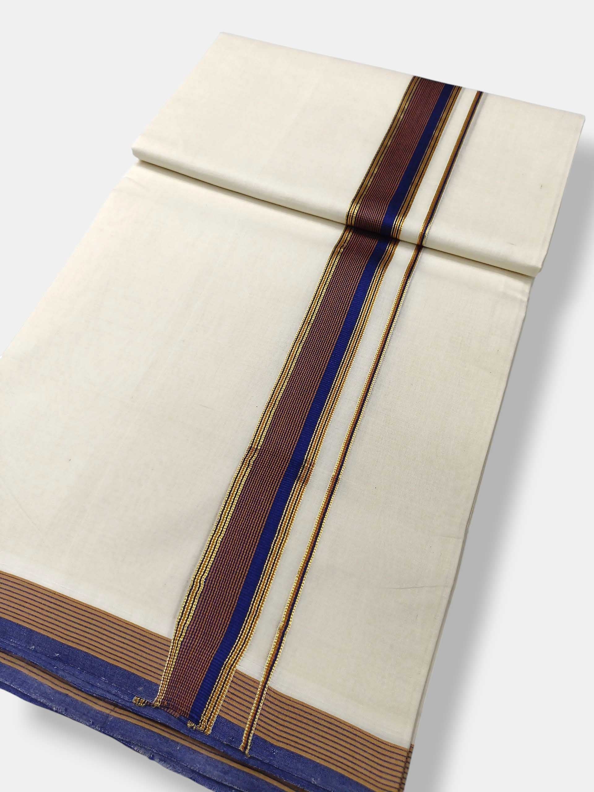 Kerala Premium Balaramapuram Handloom Dhoti/Mundu for Men