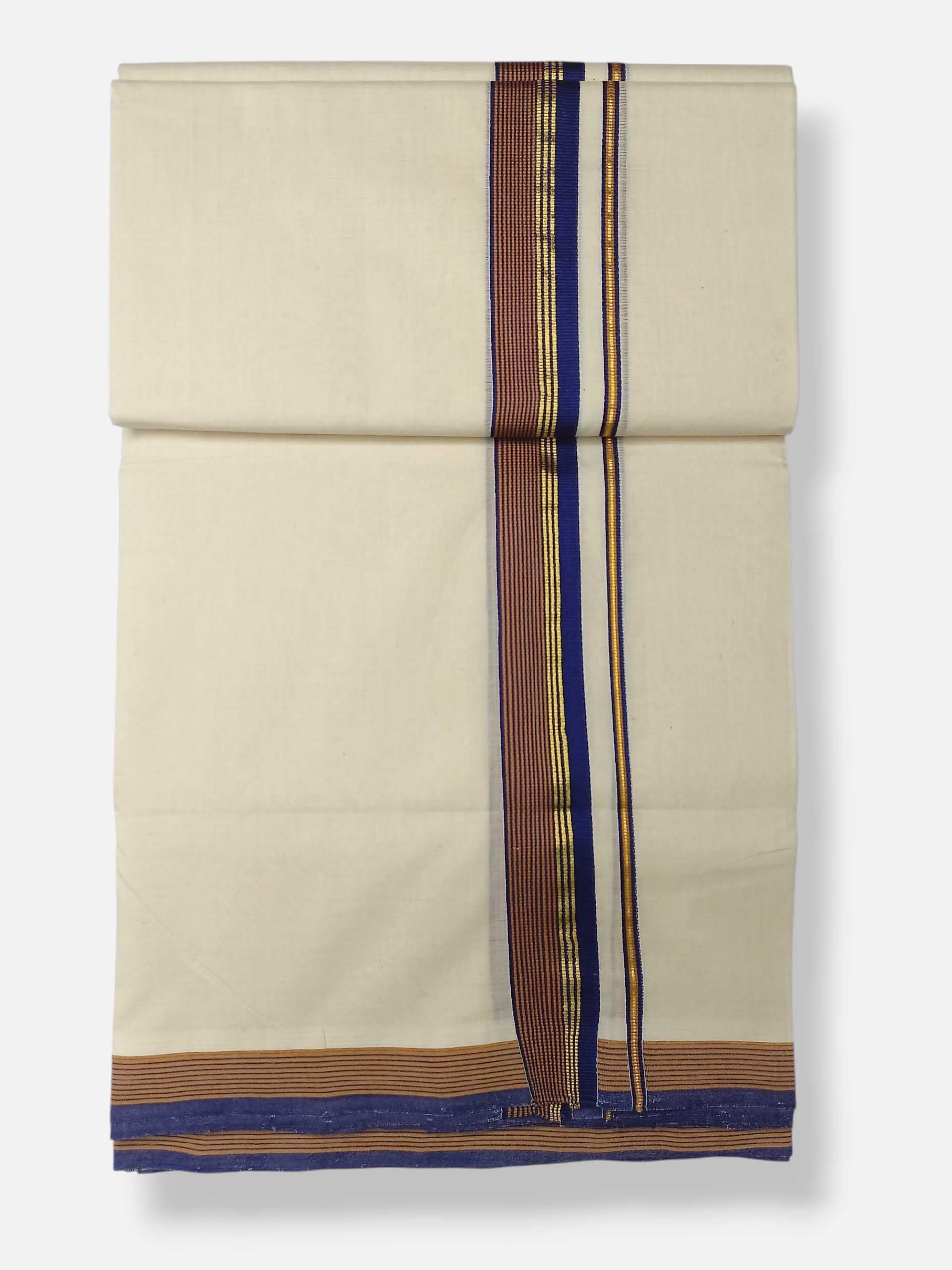 Kerala Premium Balaramapuram Handloom Dhoti/Mundu for Men