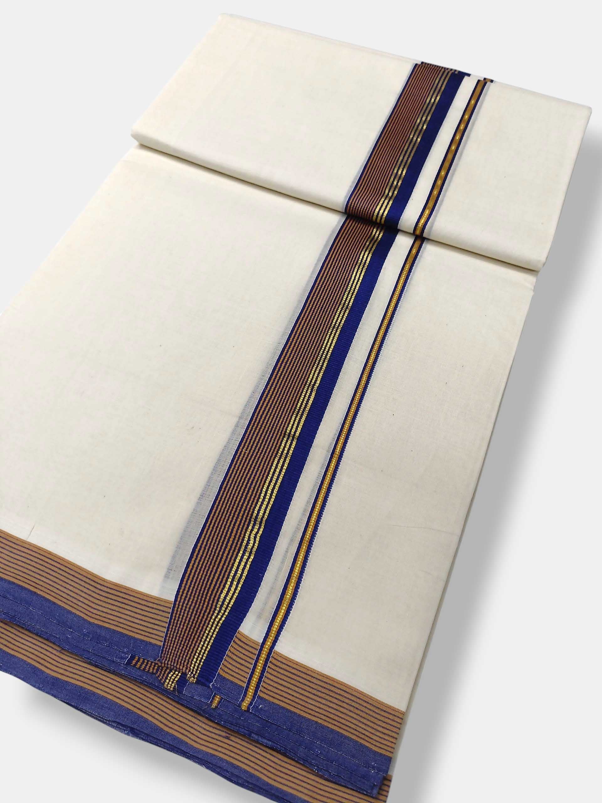 Kerala Premium Balaramapuram Handloom Dhoti/Mundu for Men