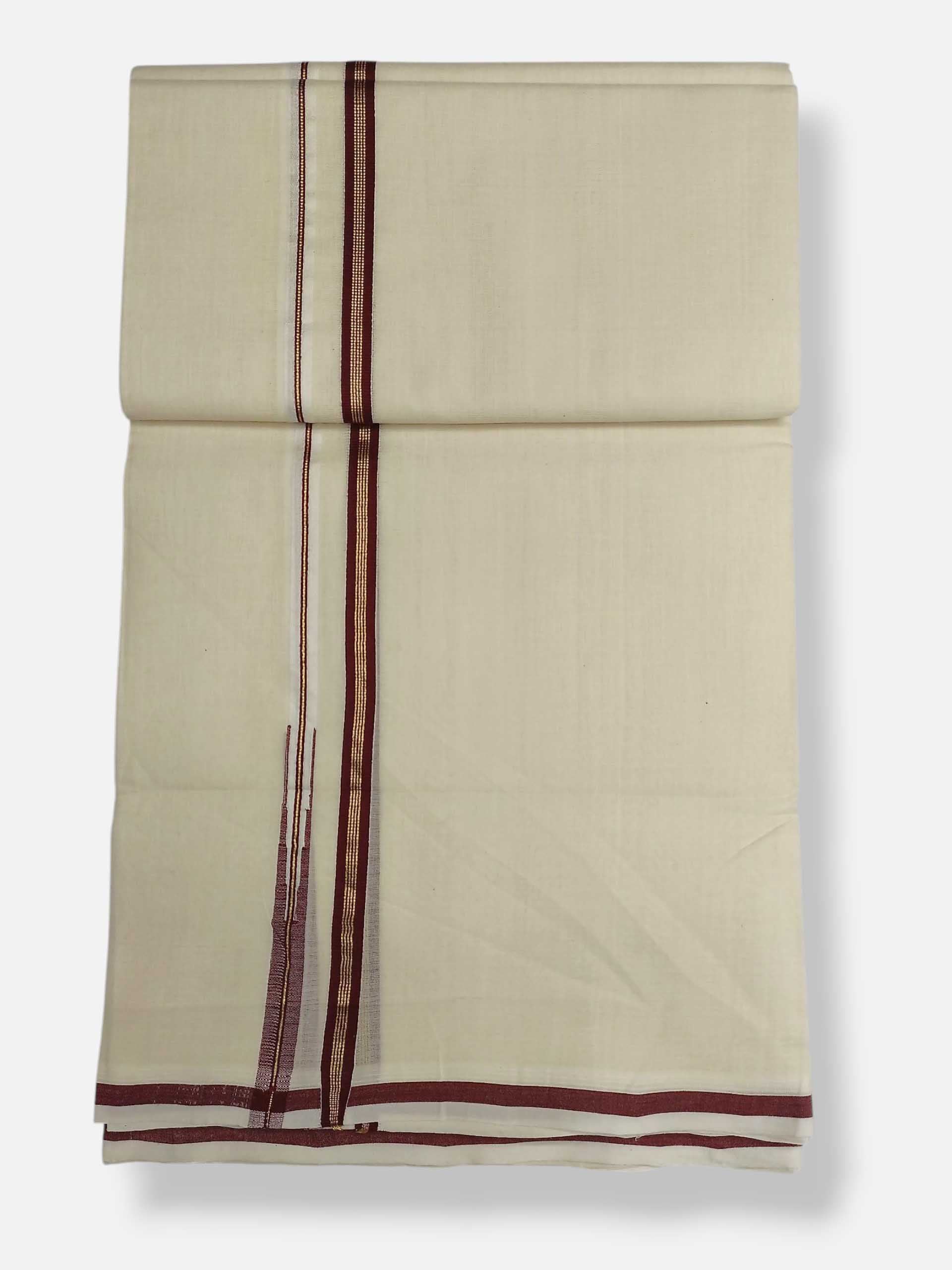 Kerala Premium Balaramapuram Handloom Dhoti/Mundu for Men