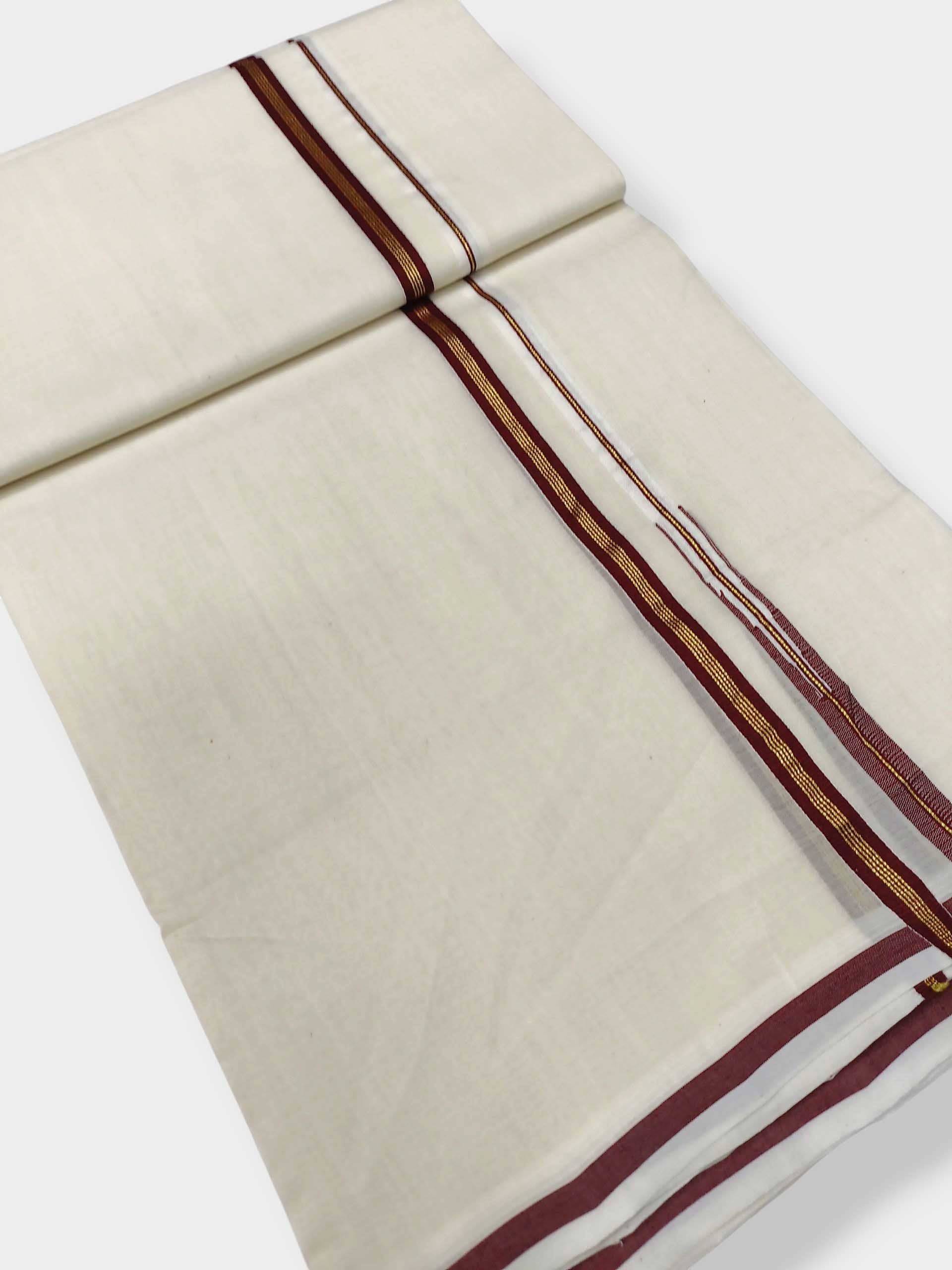 Kerala Premium Balaramapuram Handloom Dhoti/Mundu for Men