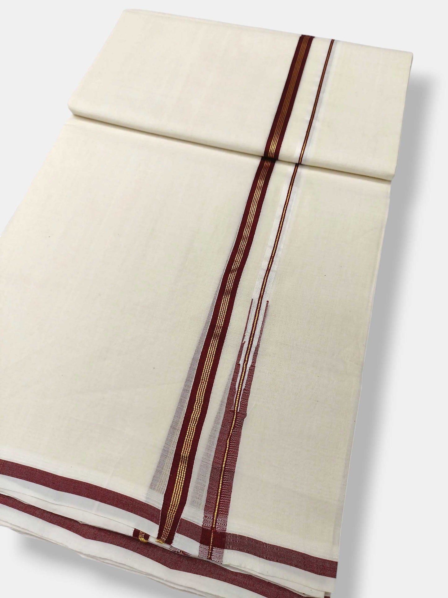 Kerala Premium Balaramapuram Handloom Dhoti/Mundu for Men