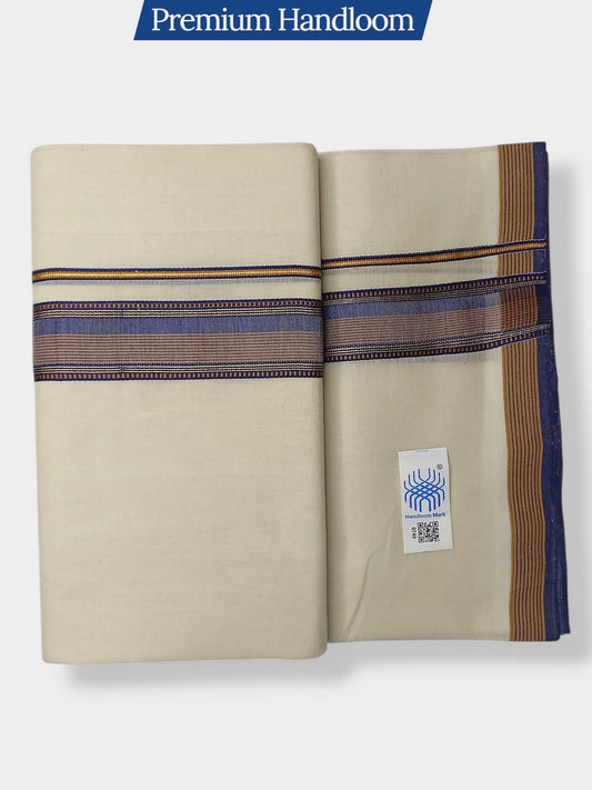 Kerala Premium Balaramapuram Handloom Dhoti/Mundu for Men