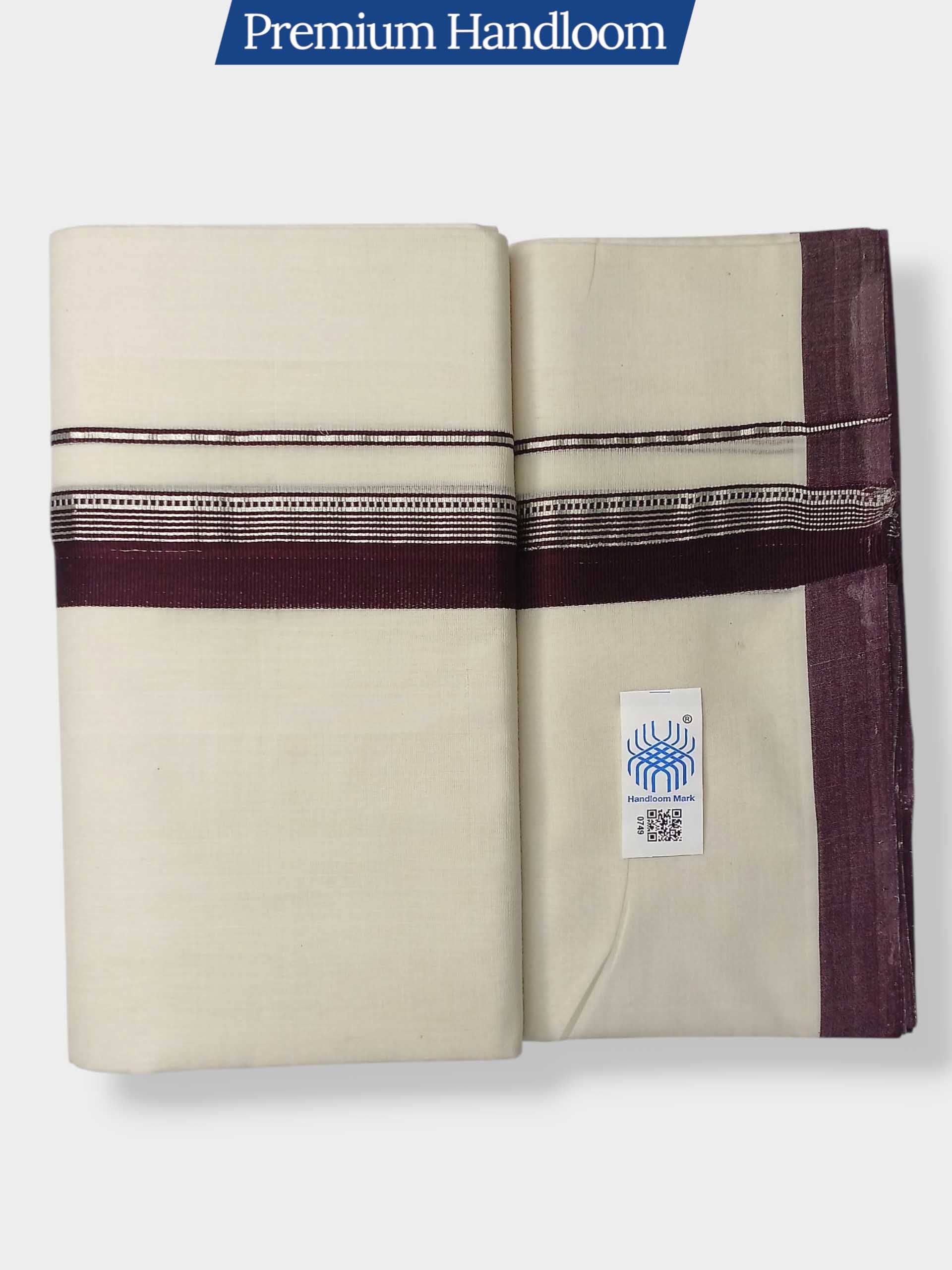Kerala Premium Balaramapuram Handloom Dhoti/Mundu for Men