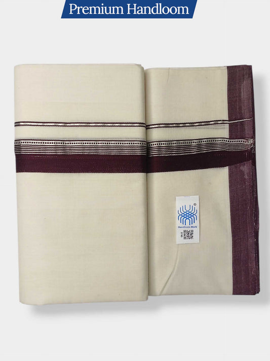 Kerala Premium Balaramapuram Handloom Dhoti/Mundu for Men