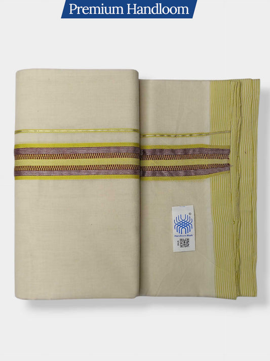 Kerala Premium Balaramapuram Handloom Dhoti/Mundu for Men