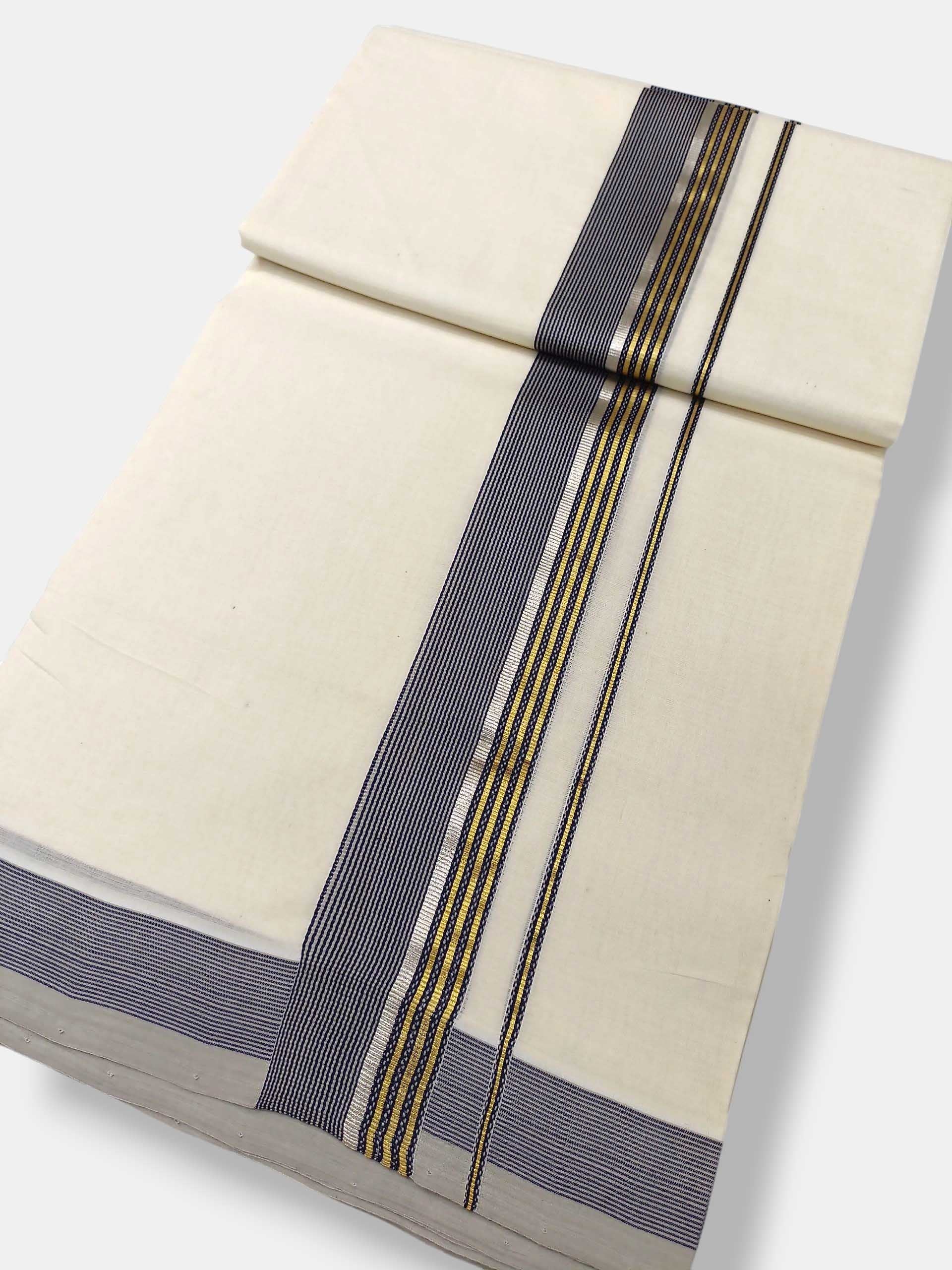 Kerala Premium Balaramapuram Handloom Dhoti/Mundu for Men