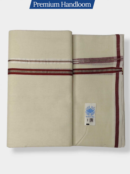 Kerala Premium Balaramapuram Handloom Dhoti/Mundu for Men
