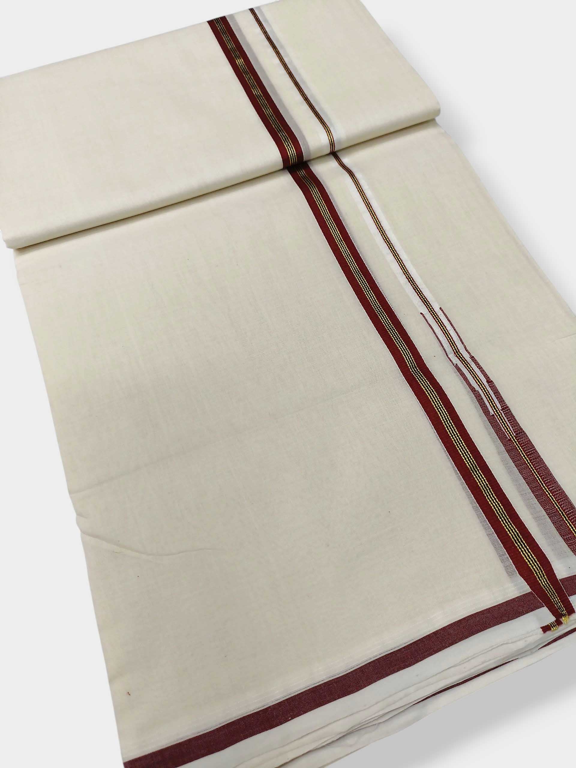 Kerala Premium Balaramapuram Handloom Dhoti/Mundu for Men