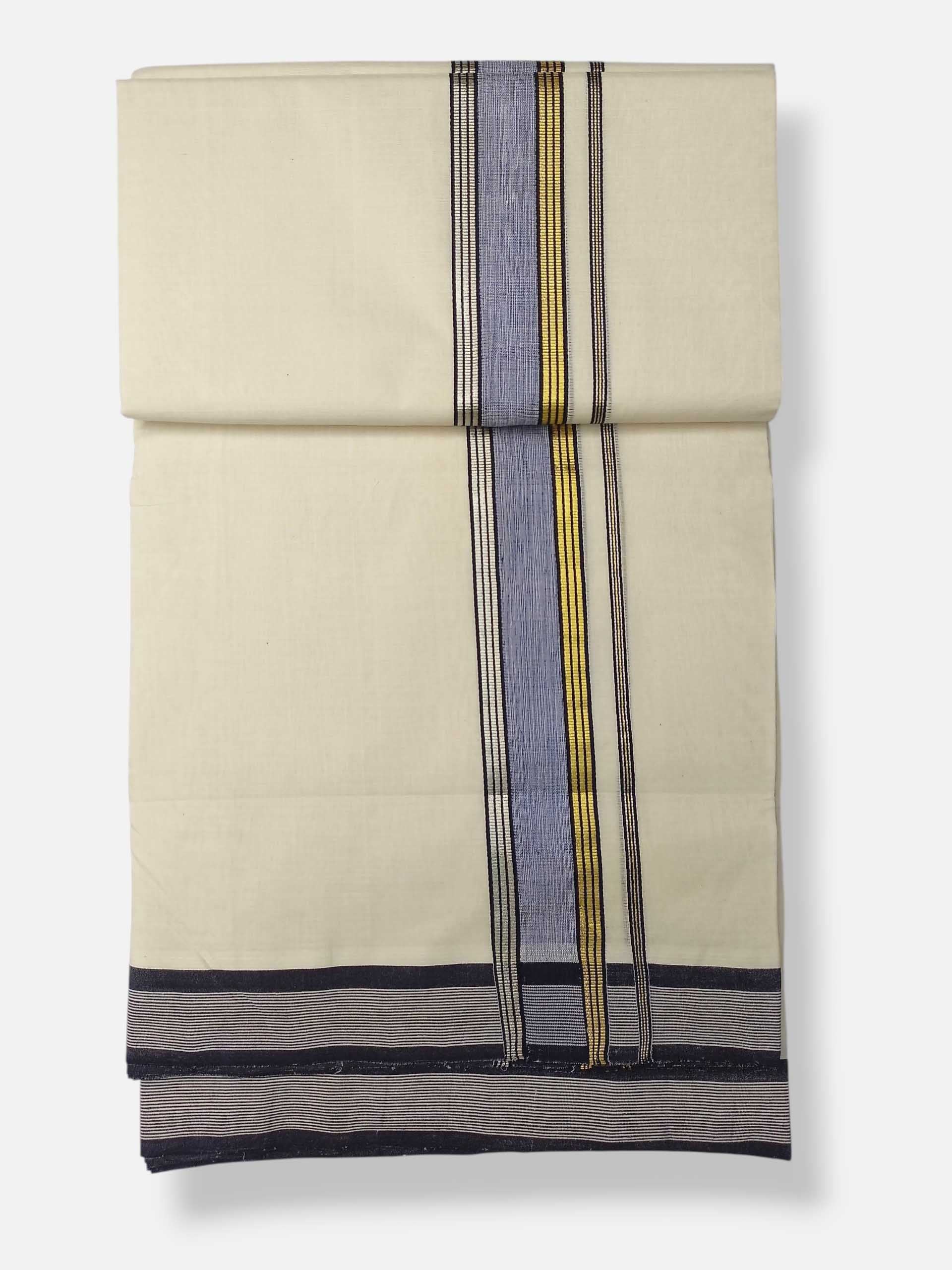 Kerala Premium Balaramapuram Handloom Dhoti/Mundu for Men