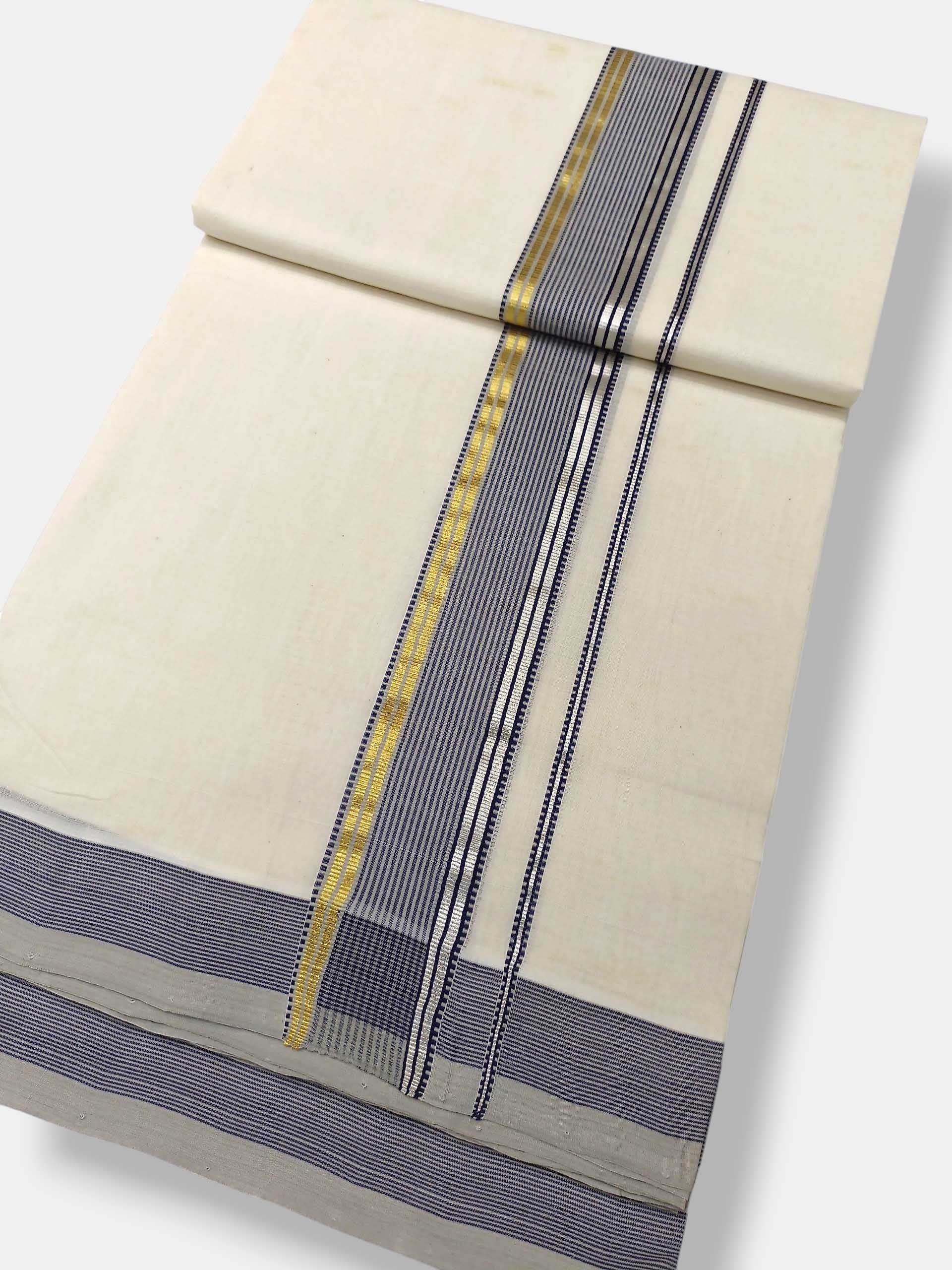 Kerala Premium Balaramapuram Handloom Dhoti/Mundu for Men