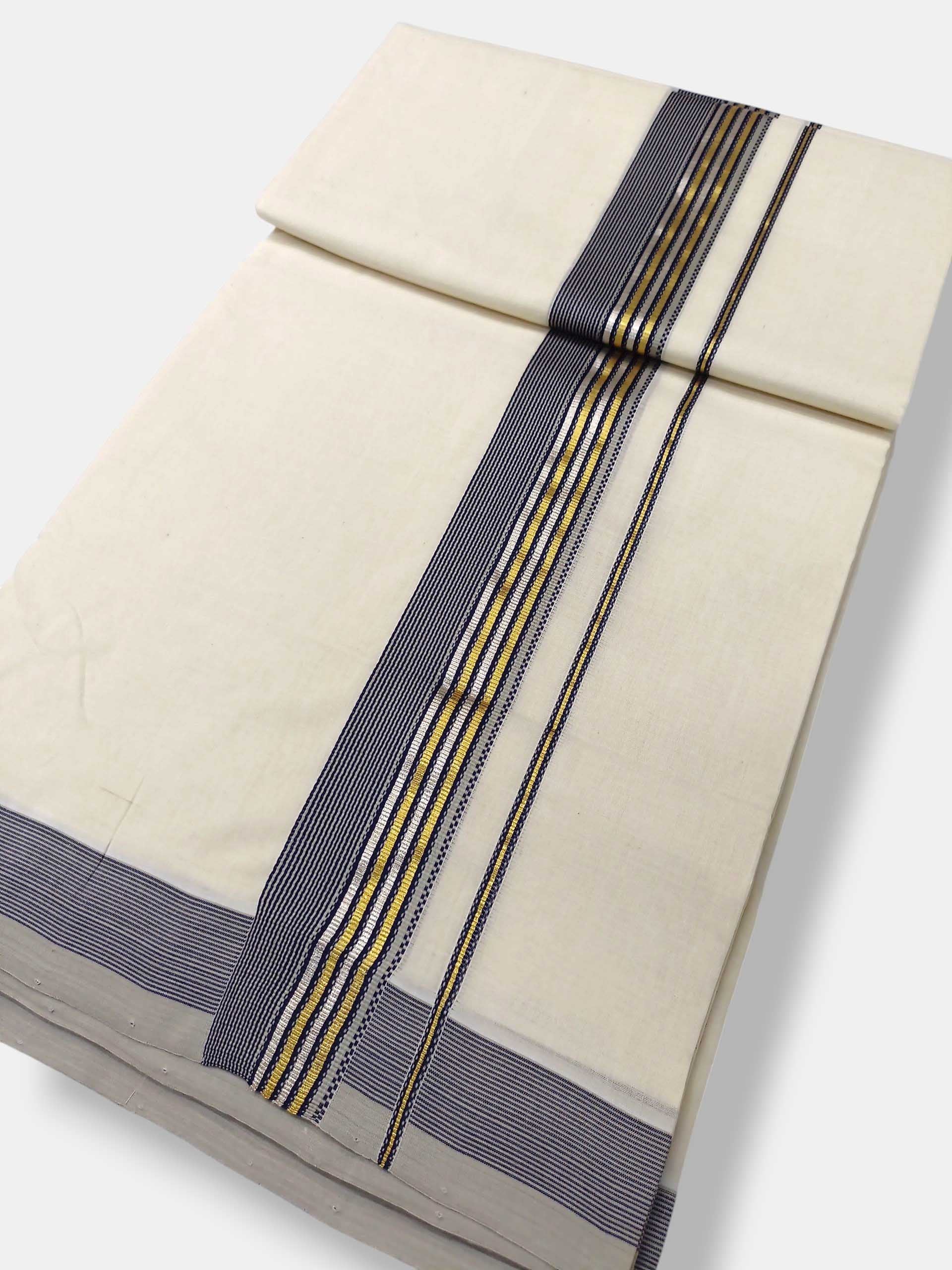 Kerala Premium Balaramapuram Handloom Dhoti/Mundu for Men