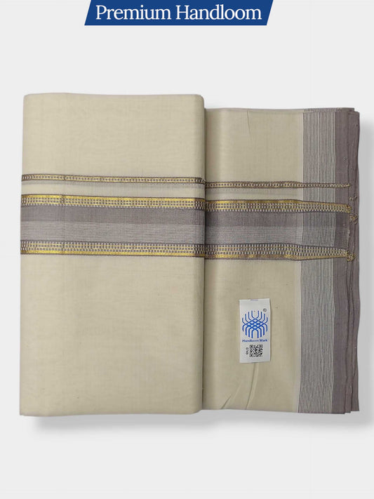 Kerala Premium Balaramapuram Handloom Dhoti/Mundu for Men