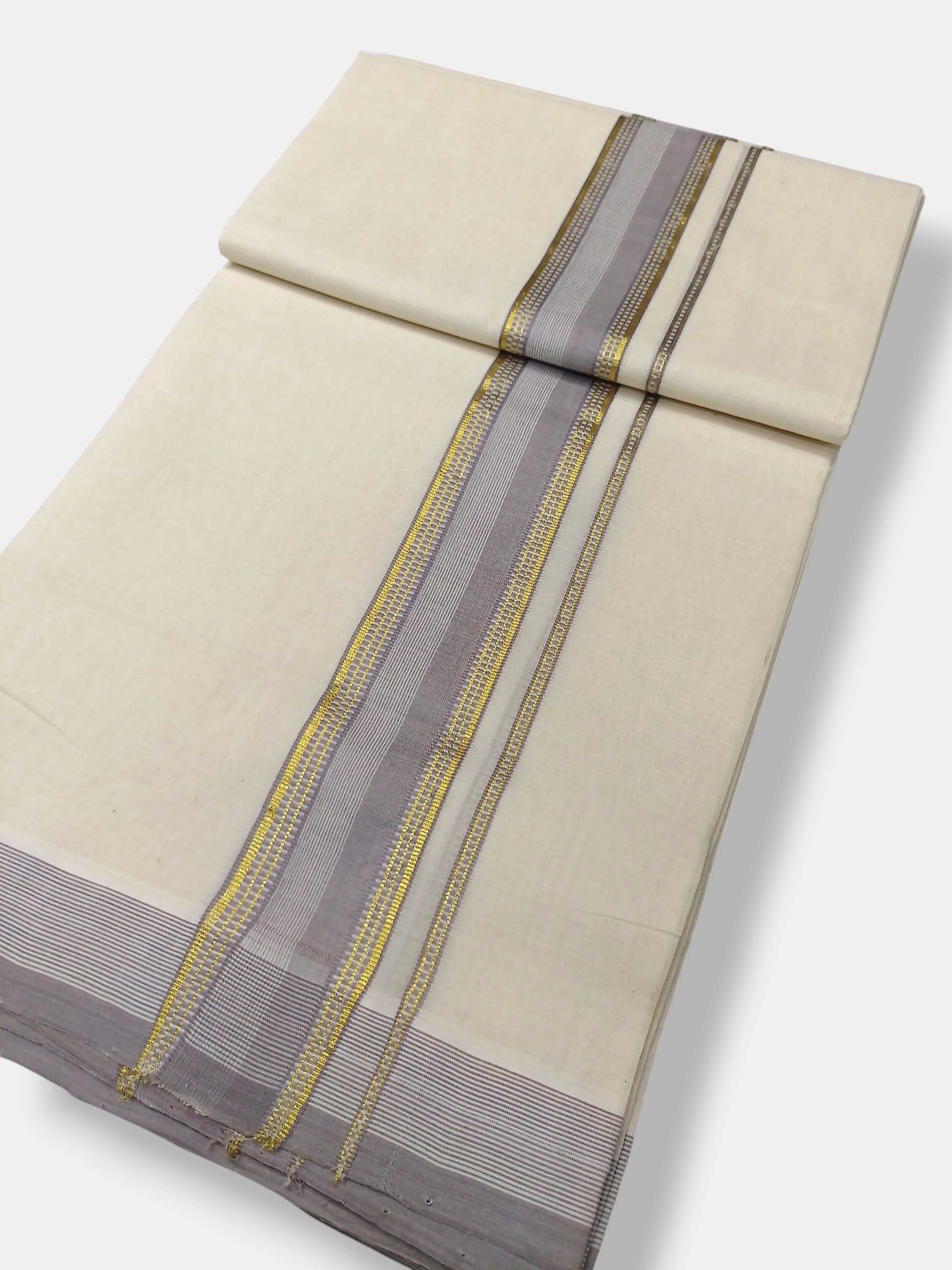 Kerala Premium Balaramapuram Handloom Dhoti/Mundu for Men