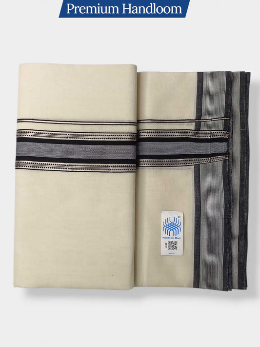 Kerala Premium Balaramapuram Handloom Dhoti/Mundu for Men