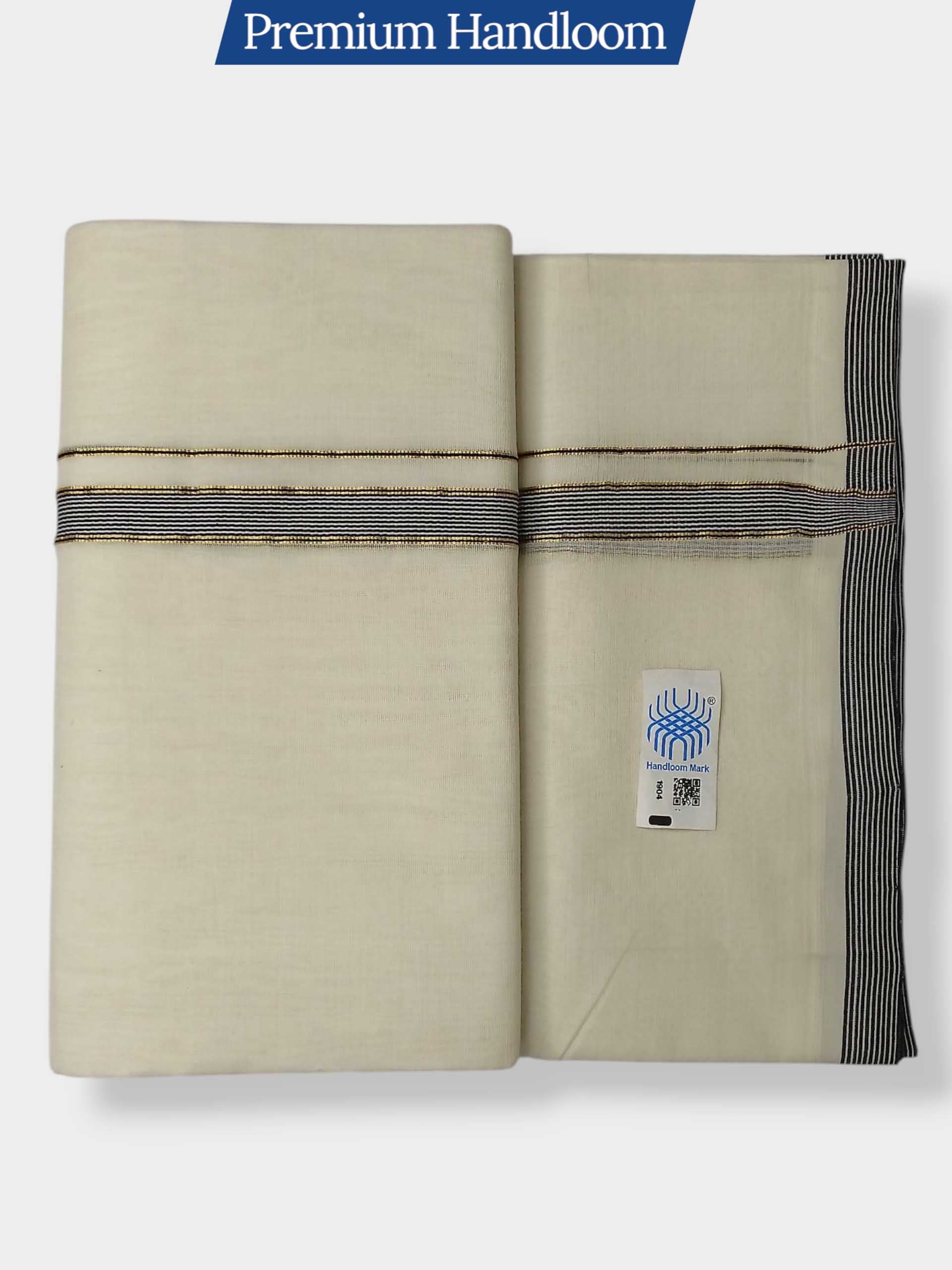 Kerala Premium Balaramapuram Handloom Dhoti/Mundu for Men