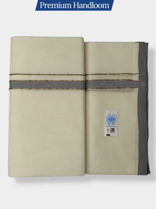 Kerala Premium Balaramapuram Handloom Dhoti/Mundu for Men