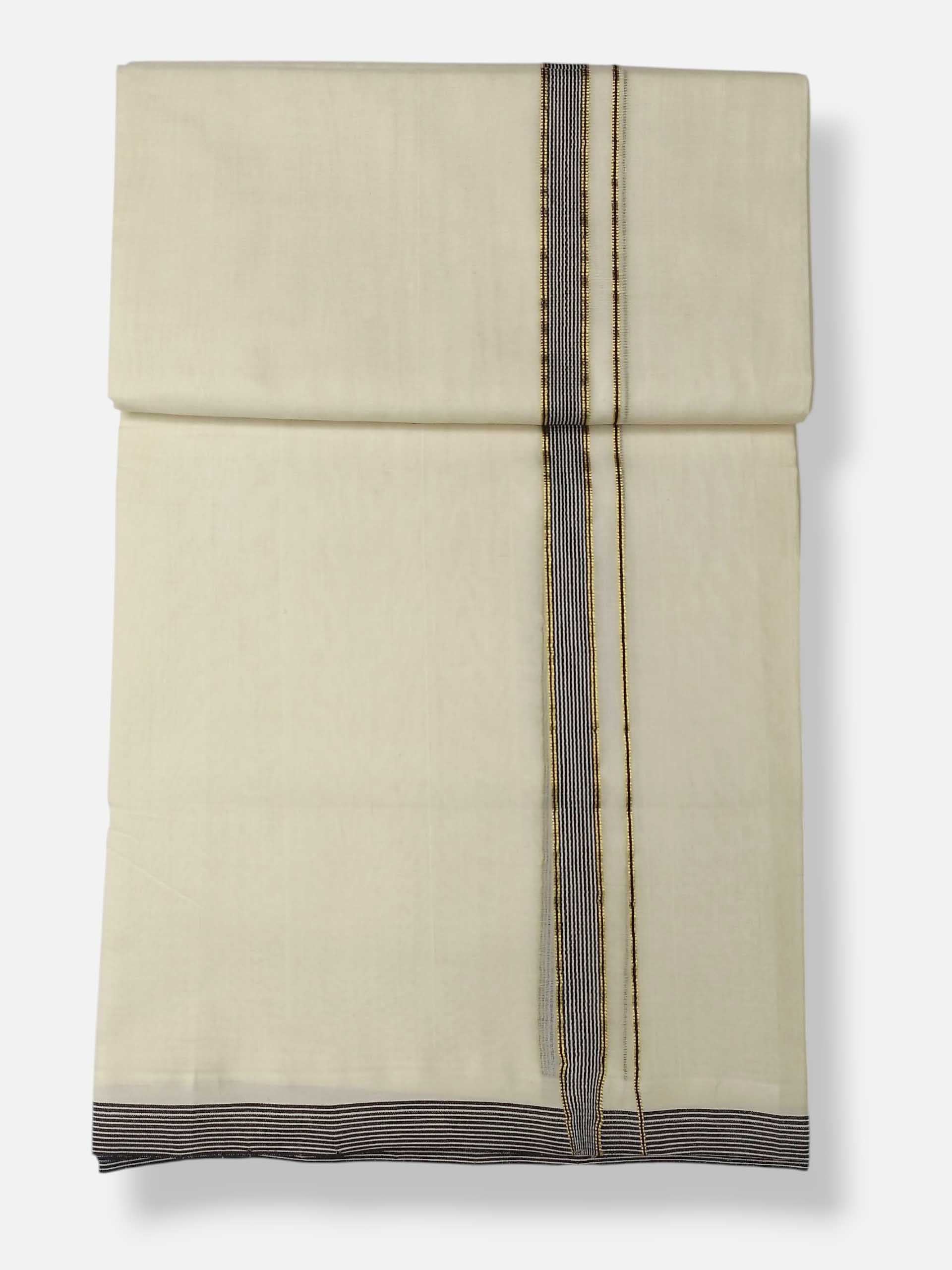 Kerala Premium Balaramapuram Handloom Dhoti/Mundu for Men