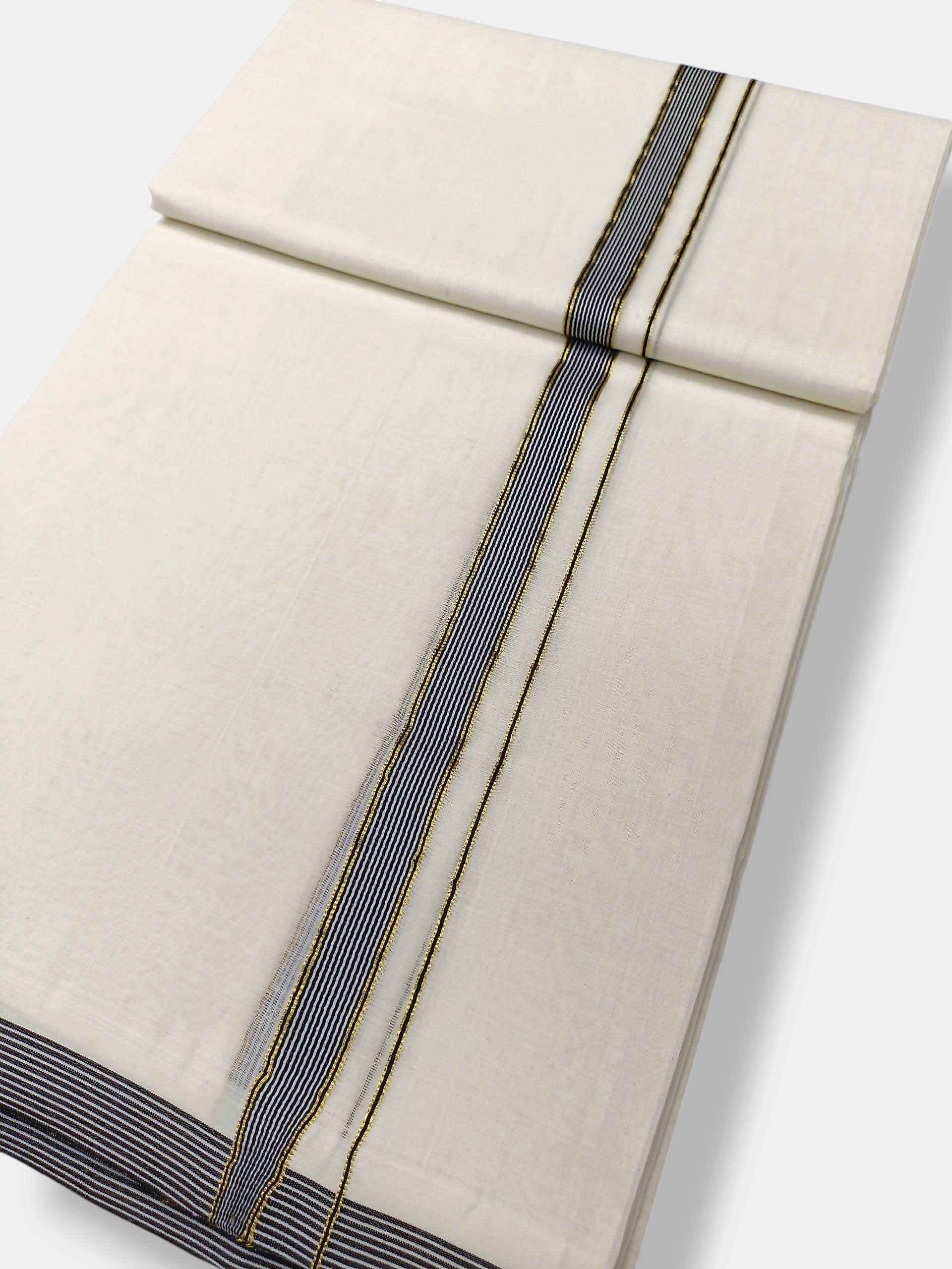 Kerala Premium Balaramapuram Handloom Dhoti/Mundu for Men