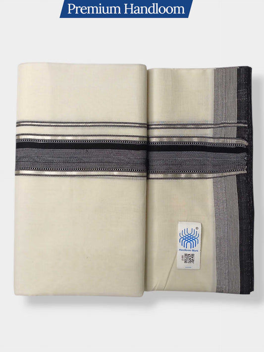 Kerala Premium Balaramapuram Handloom Dhoti/Mundu for Men