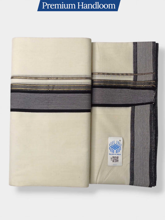 Kerala Premium Balaramapuram Handloom Dhoti/Mundu for Men