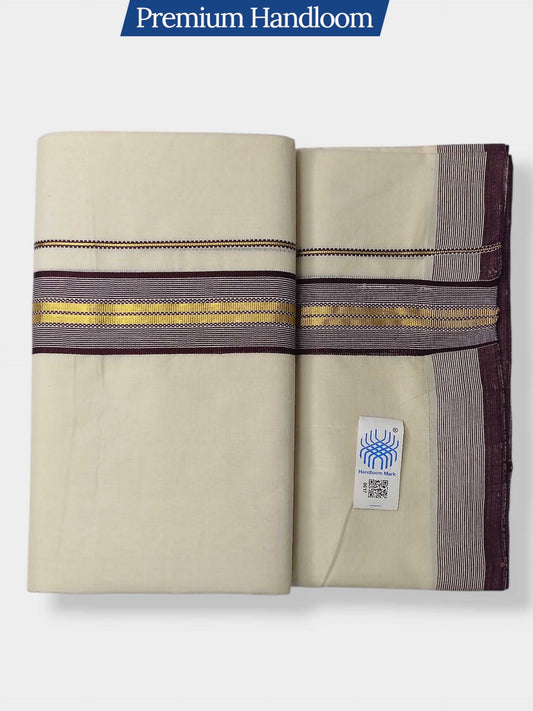 Kerala Premium Balaramapuram Handloom Dhoti/Mundu for Men