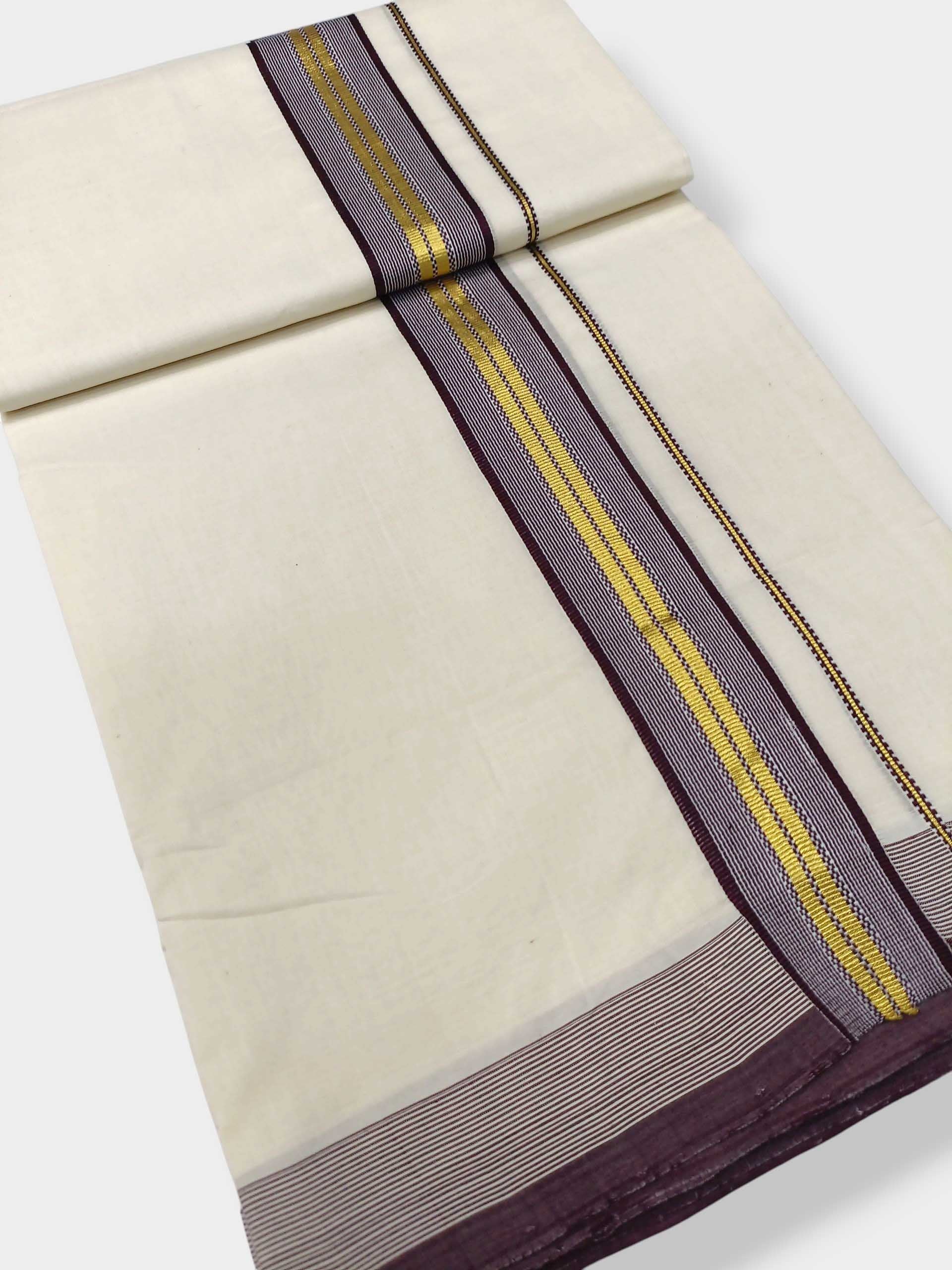 Kerala Premium Balaramapuram Handloom Dhoti/Mundu for Men