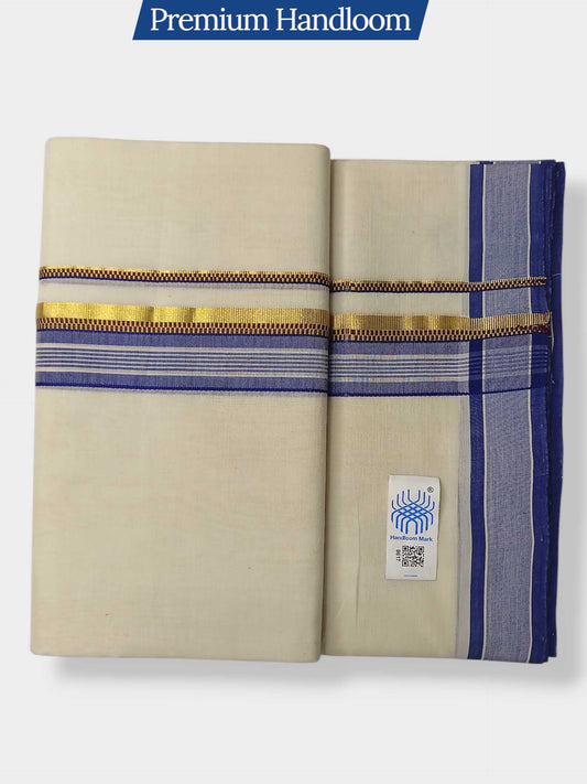 Kerala Premium Balaramapuram Handloom Dhoti/Mundu for Men
