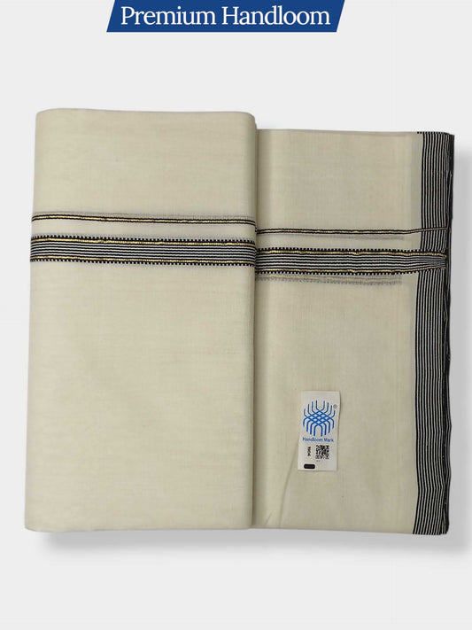 Kerala Premium Balaramapuram Handloom Dhoti/Mundu for Men