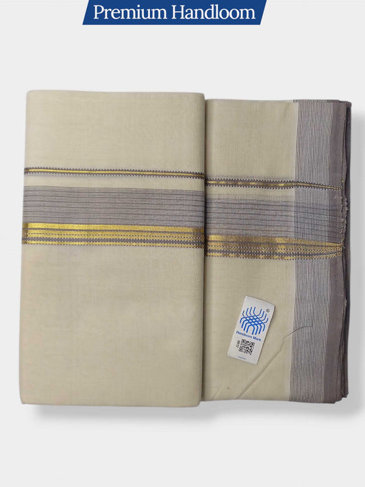 Kerala Premium Balaramapuram Handloom Dhoti/Mundu for Men