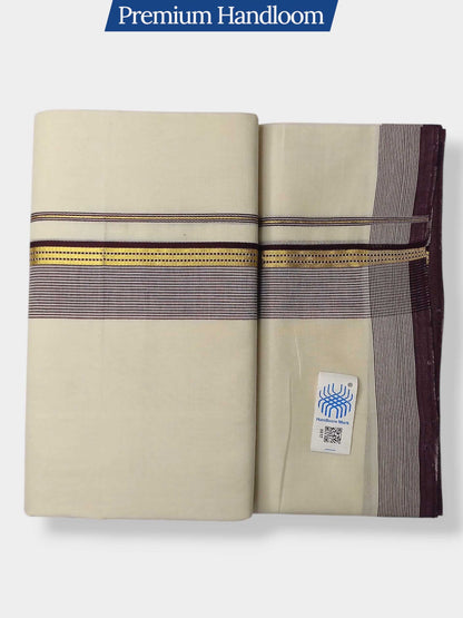 Kerala Premium Balaramapuram Handloom Dhoti/Mundu for Men