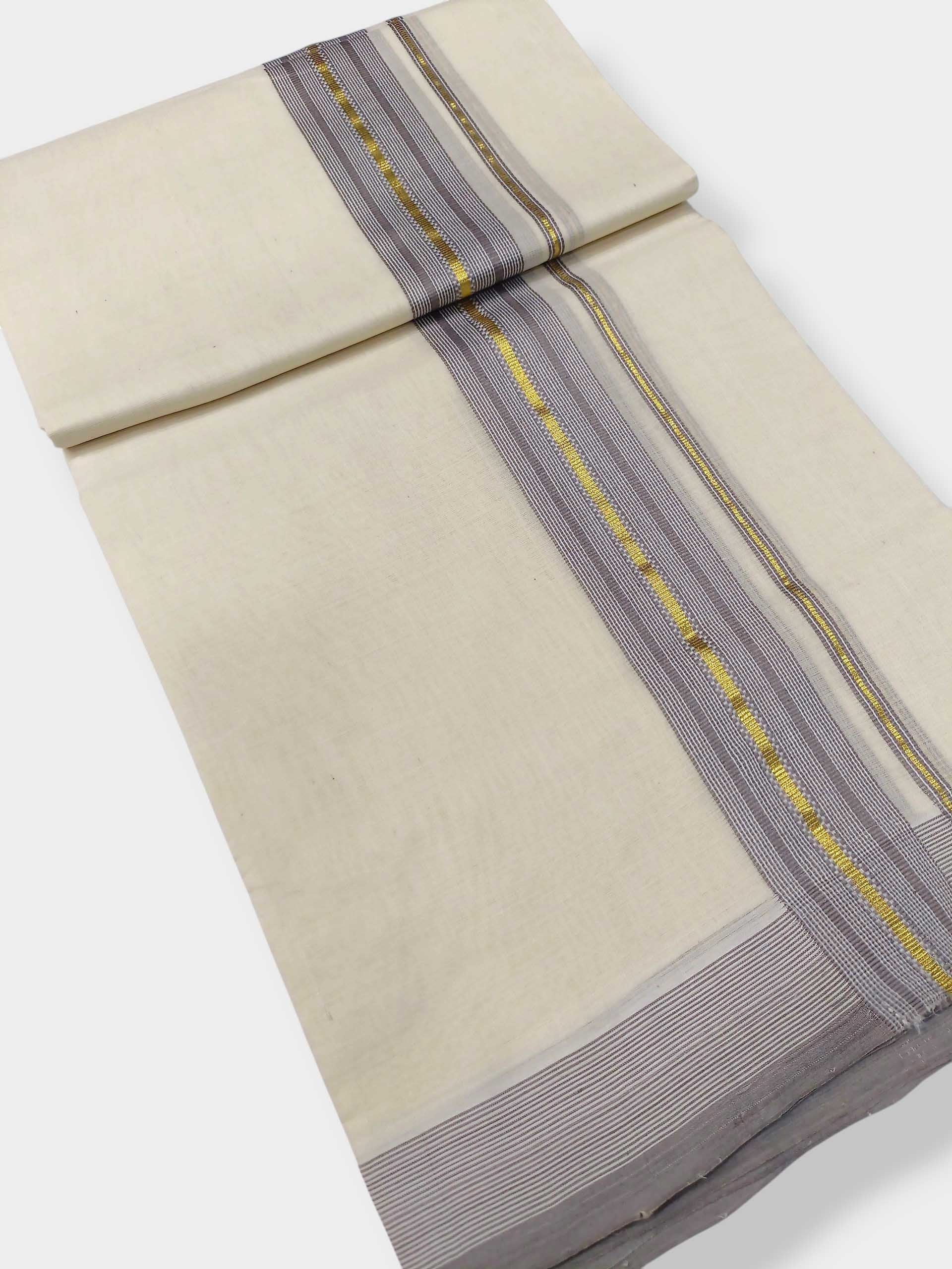 Kerala Premium Balaramapuram Handloom Dhoti/Mundu for Men