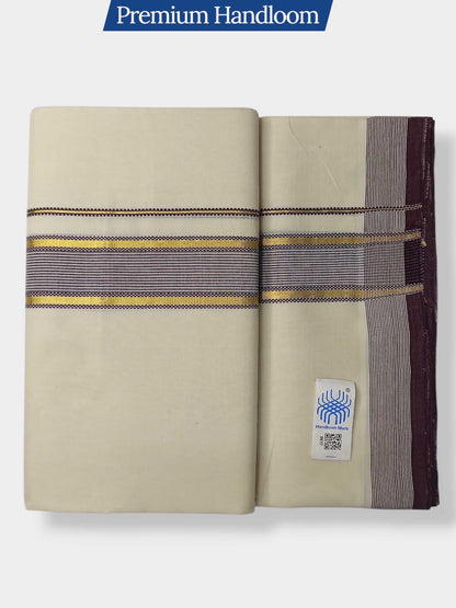 Kerala Premium Balaramapuram Handloom Dhoti/Mundu for Men