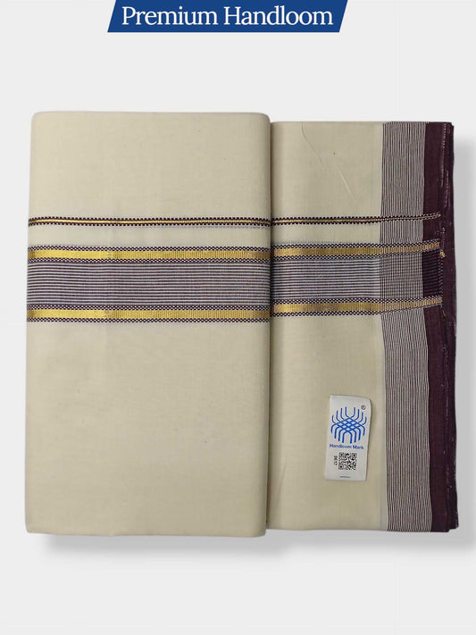 Kerala Premium Balaramapuram Handloom Dhoti/Mundu for Men