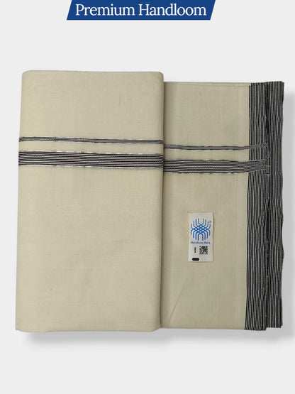 Kerala Premium Balaramapuram Handloom Dhoti/Mundu for Men