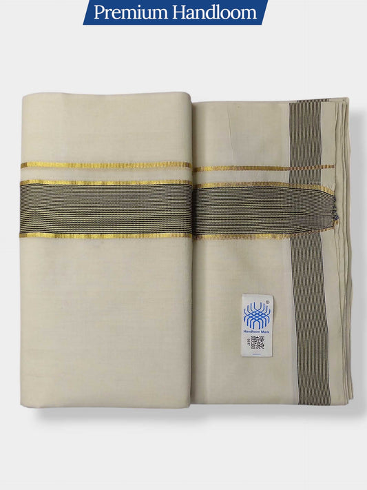 Kerala Premium Balaramapuram Handloom Dhoti/Mundu for Men