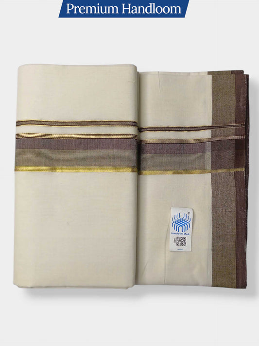 Kerala Premium Balaramapuram Handloom Dhoti/Mundu for Men